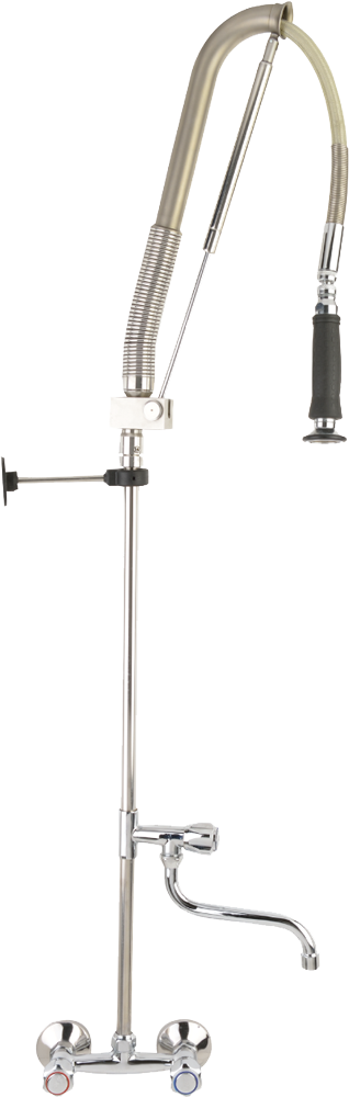 Pre-Rinse Faucet – Wall Mounted Outlet With Interwal Valve