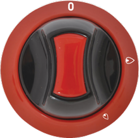Yeni Elips Düğme Tampon Baskılı Kısık-Yüksek Çakmaksız Kırmızı/Beyaz