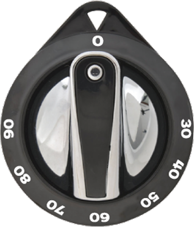 Doruk Düğme Tampon Baskılı 30-90°C Siyah/Beyaz-