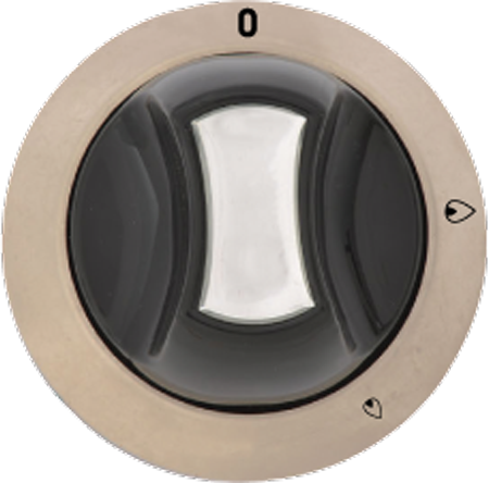 New Elips Model Knob Gas Without Flame Gray/Black