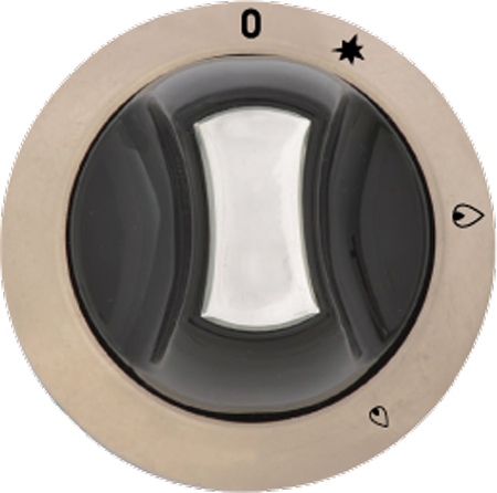 Yeni Elips Düğme Tampon Baskılı Kısık-Yüksek Çakmaklı Gümüş/Siyah