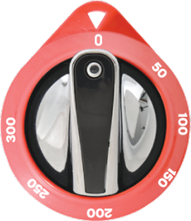 Doruk Düğme Tampon Baskılı 50-300°C Kırmızı/Beyaz